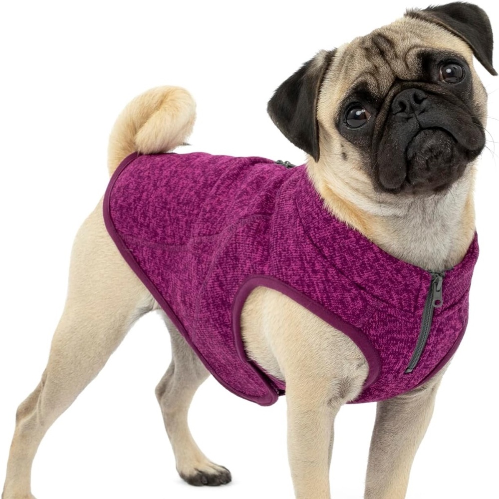 Kurgo Dog or Cat Fleece Sweater Vest Jacket Size XS in Heather Violet